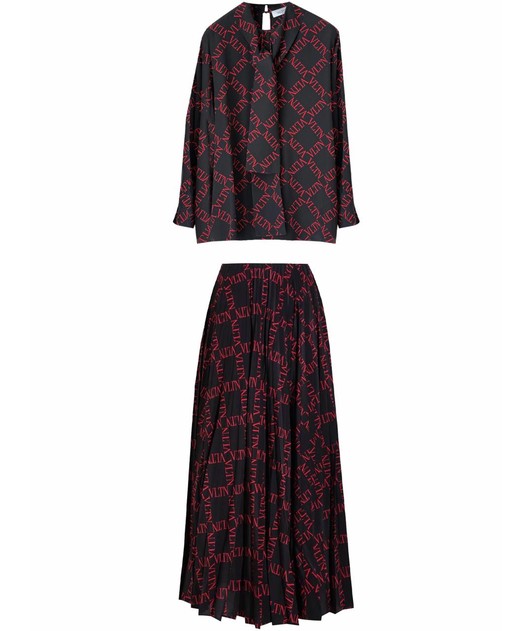 VALENTINO Шелковый костюм с юбками, фото 1