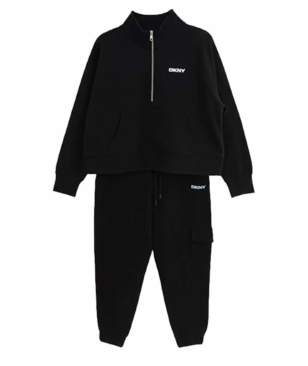 DKNY Черный хлопко-эластановый спортивные костюмы, фото 1