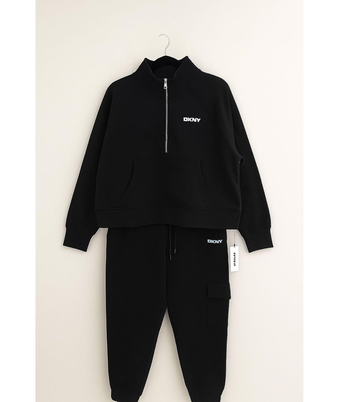 DKNY Черный хлопко-эластановый спортивные костюмы, фото 9