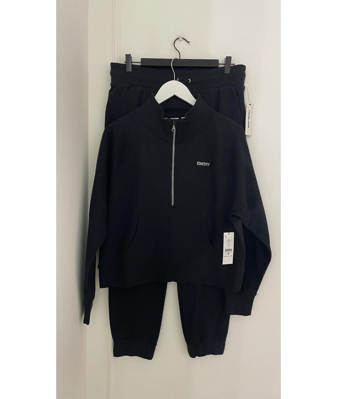 DKNY Черный хлопко-эластановый спортивные костюмы, фото 4