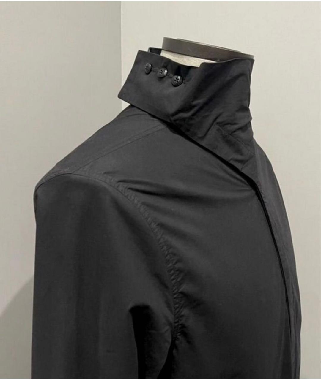 RICK OWENS Черная хлопковая кэжуал рубашка, фото 5