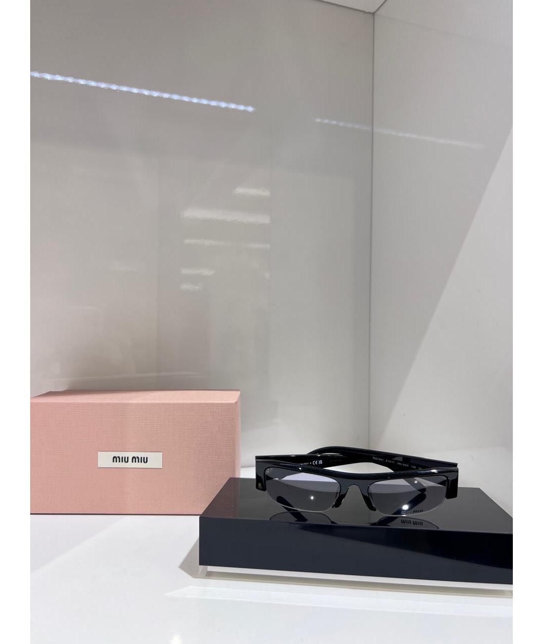 MIU MIU Черные солнцезащитные очки, фото 2