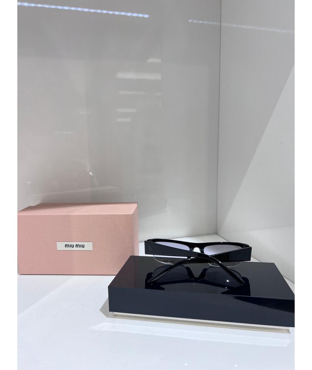 MIU MIU Черные солнцезащитные очки, фото 3