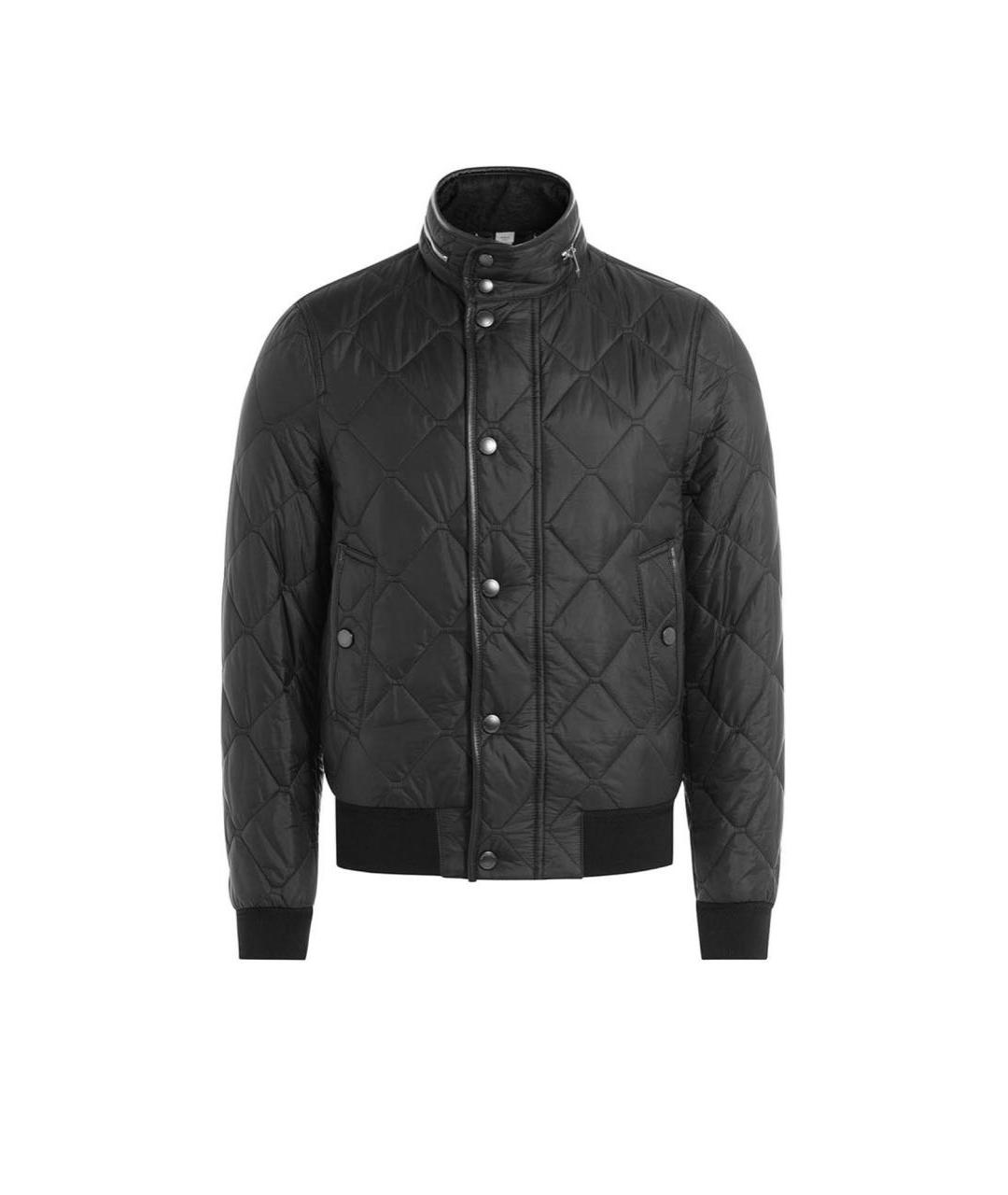 BURBERRY Черная полиамидовая куртка, фото 1