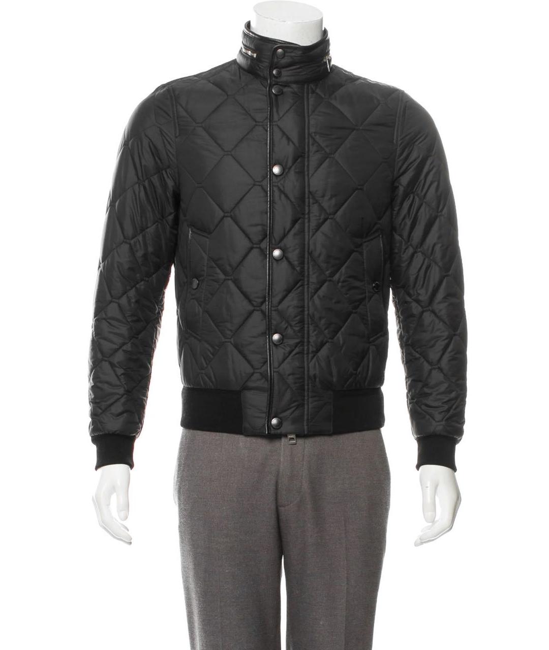 BURBERRY Черная полиамидовая куртка, фото 2