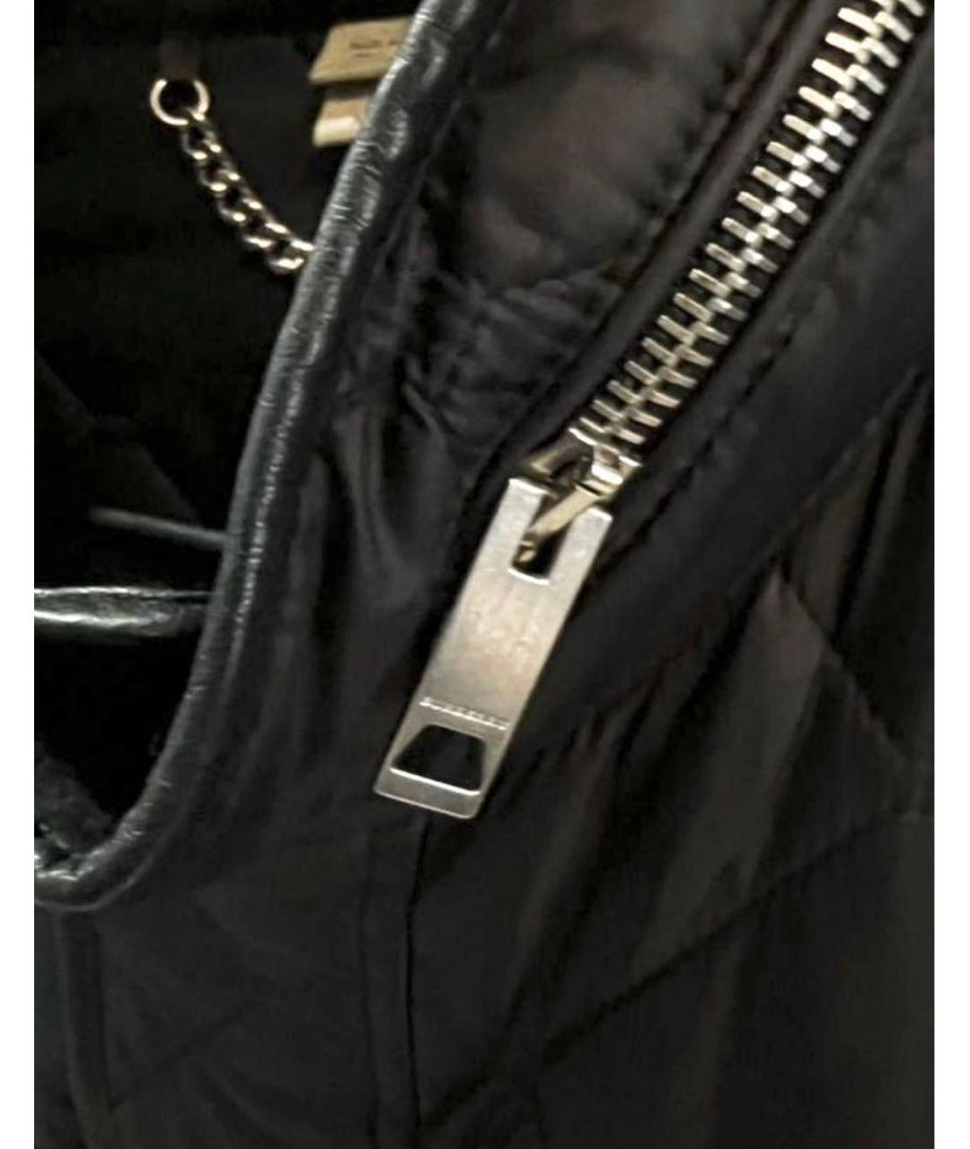 BURBERRY Черная полиамидовая куртка, фото 6