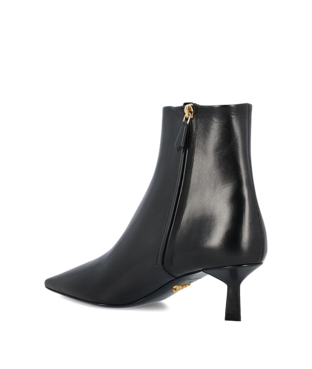 PRADA Черные кожаные сапоги, фото 2