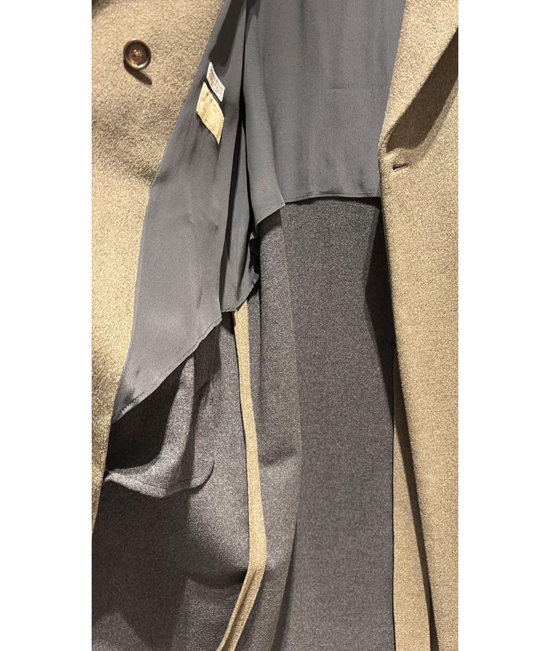 BRUNELLO CUCINELLI Серое шерстяное пальто, фото 2