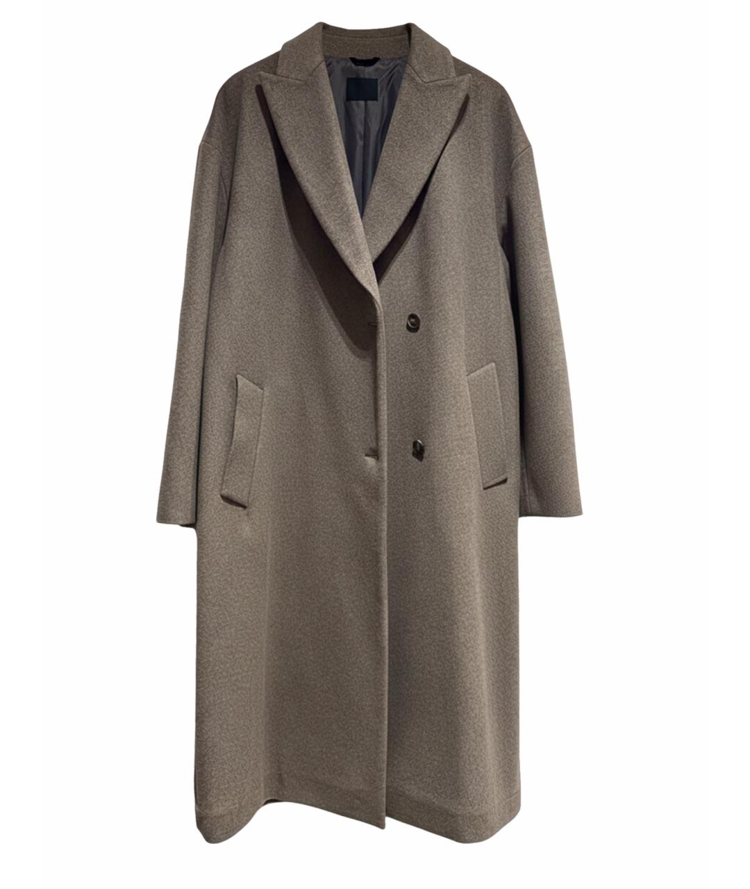BRUNELLO CUCINELLI Серое шерстяное пальто, фото 1