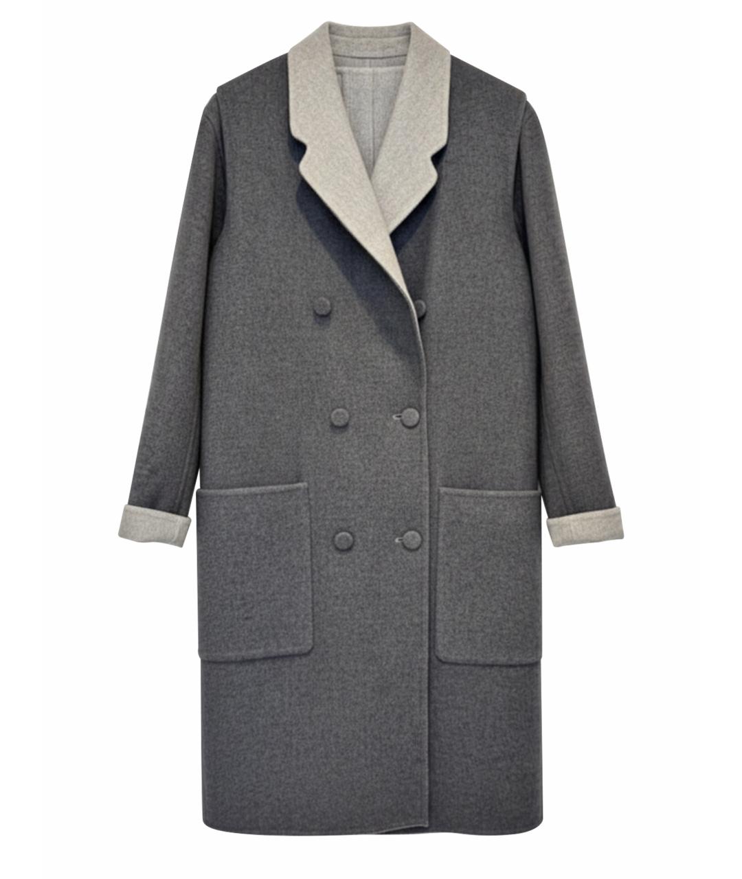 ALEXANDER WANG Антрацитовое шерстяное пальто, фото 1