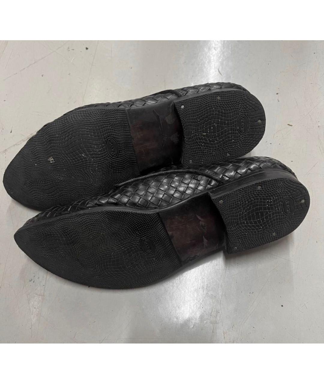 BOTTEGA VENETA Черные кожаные туфли, фото 5