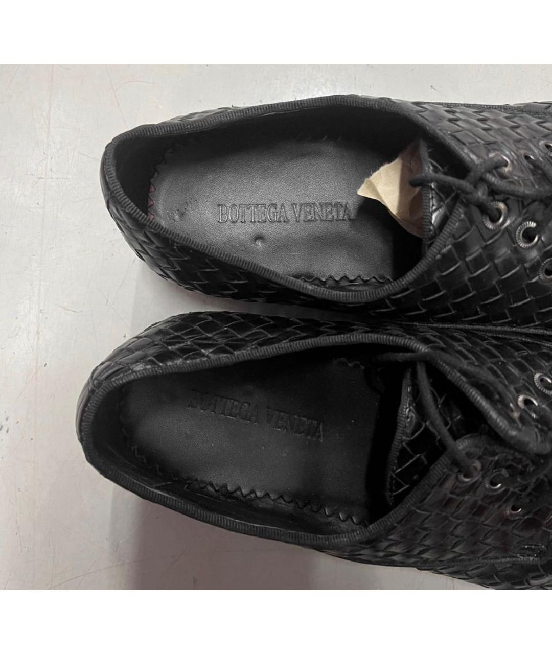 BOTTEGA VENETA Черные кожаные туфли, фото 4