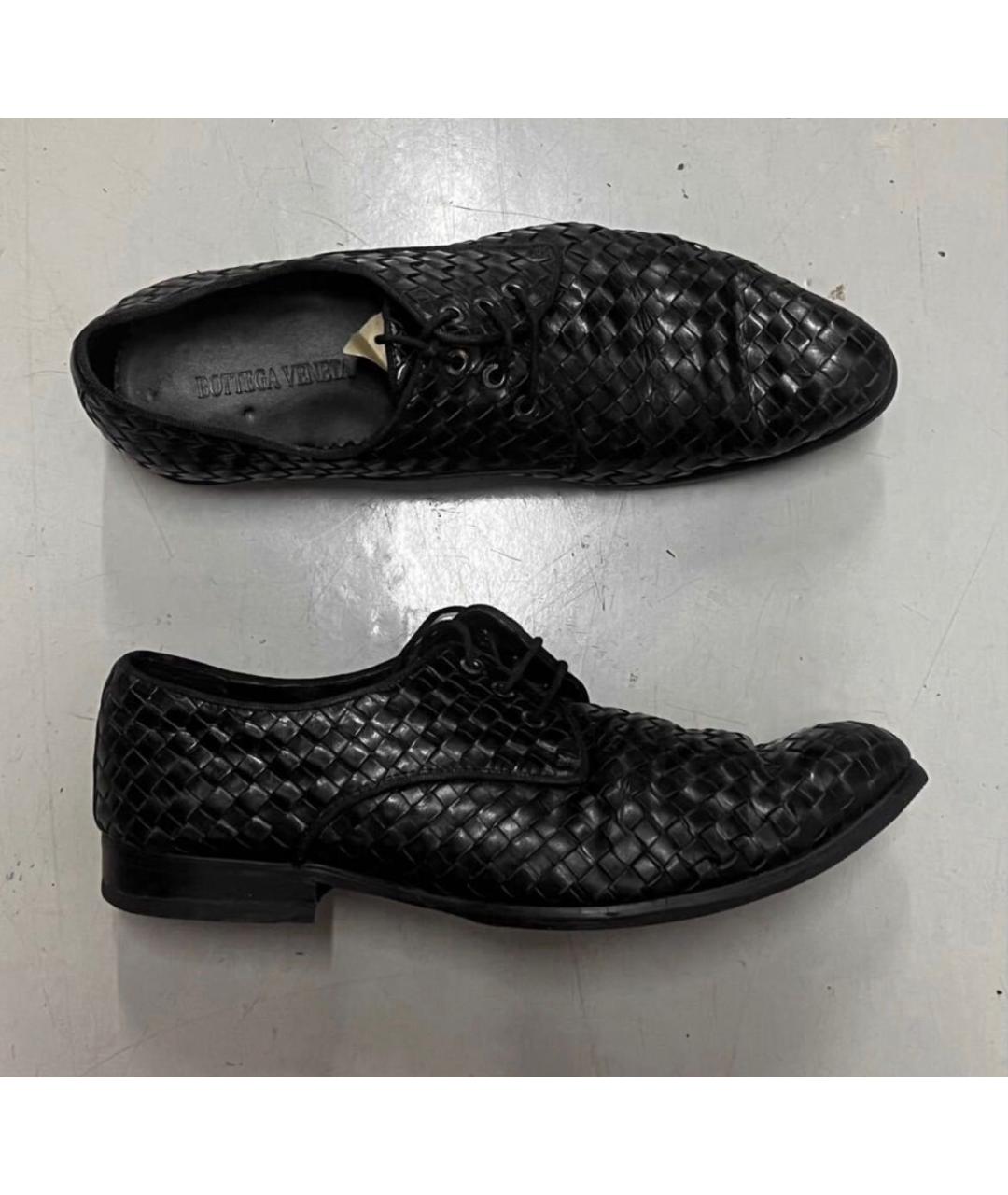 BOTTEGA VENETA Черные кожаные туфли, фото 7