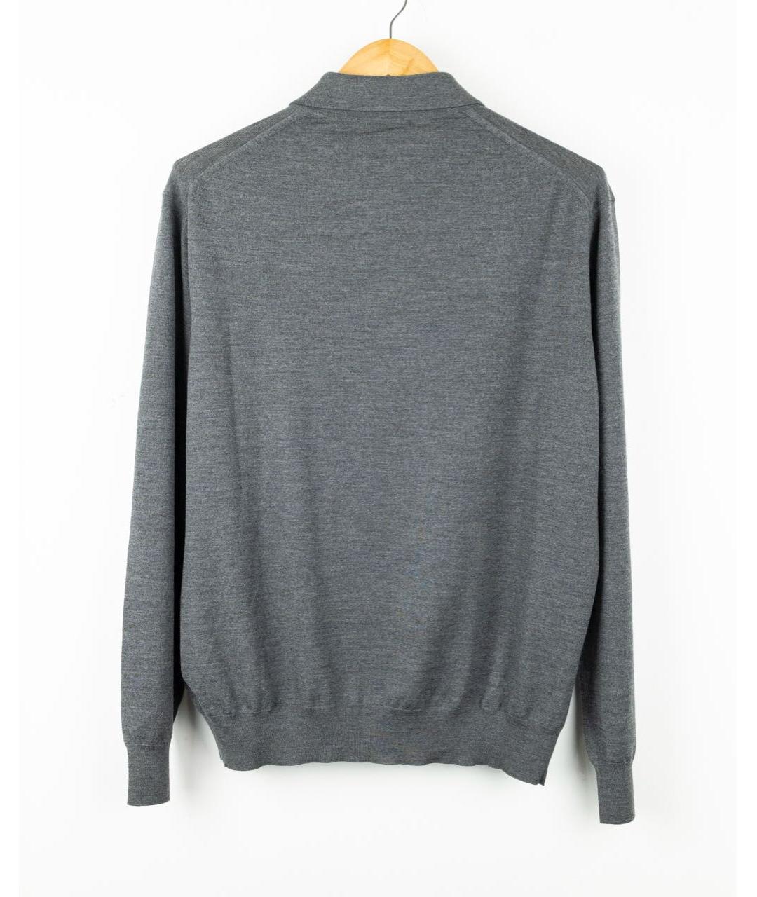 BRIONI Серый шерстяной джемпер / свитер, фото 2