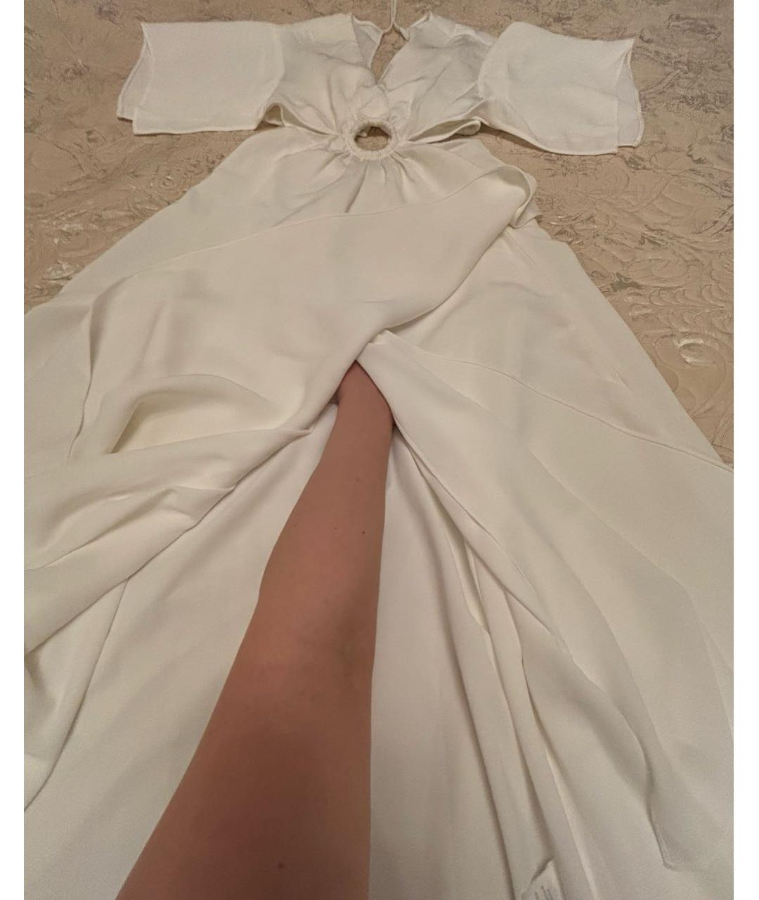 3.1 PHILLIP LIM Белое вискозное платье, фото 4