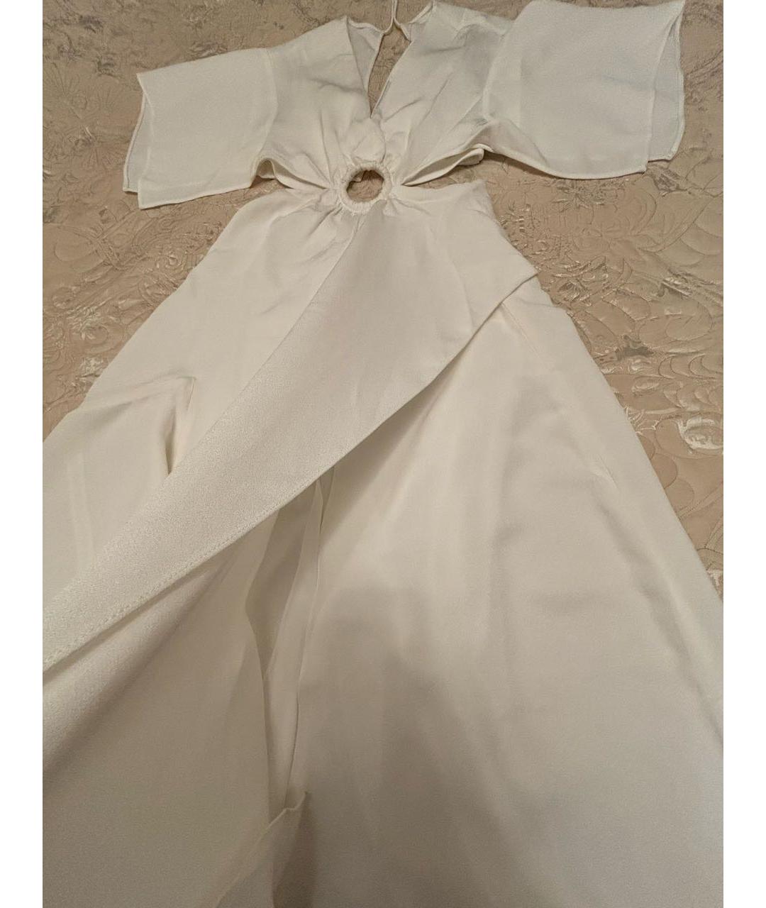 3.1 PHILLIP LIM Белое вискозное платье, фото 5