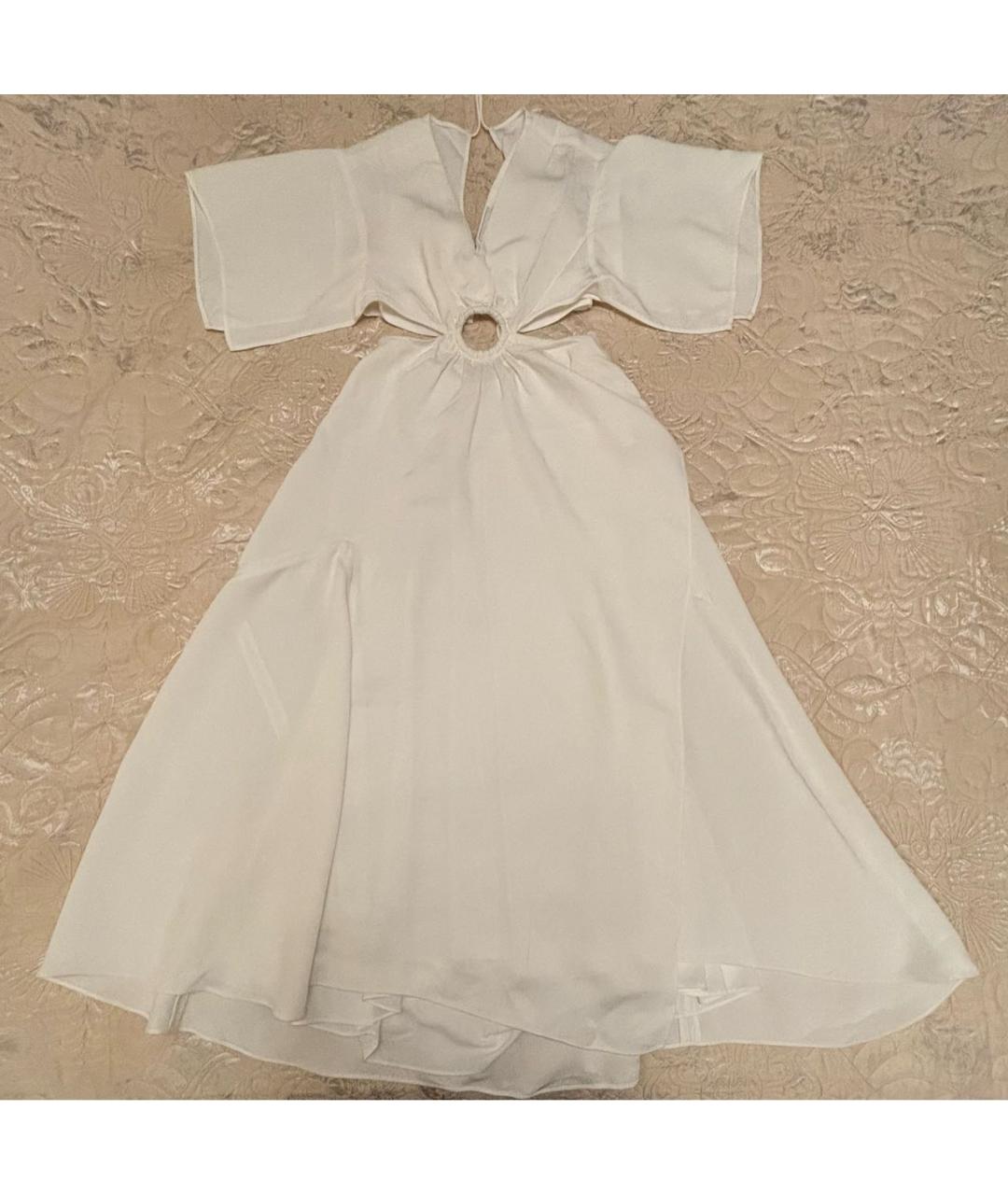3.1 PHILLIP LIM Белое вискозное платье, фото 3