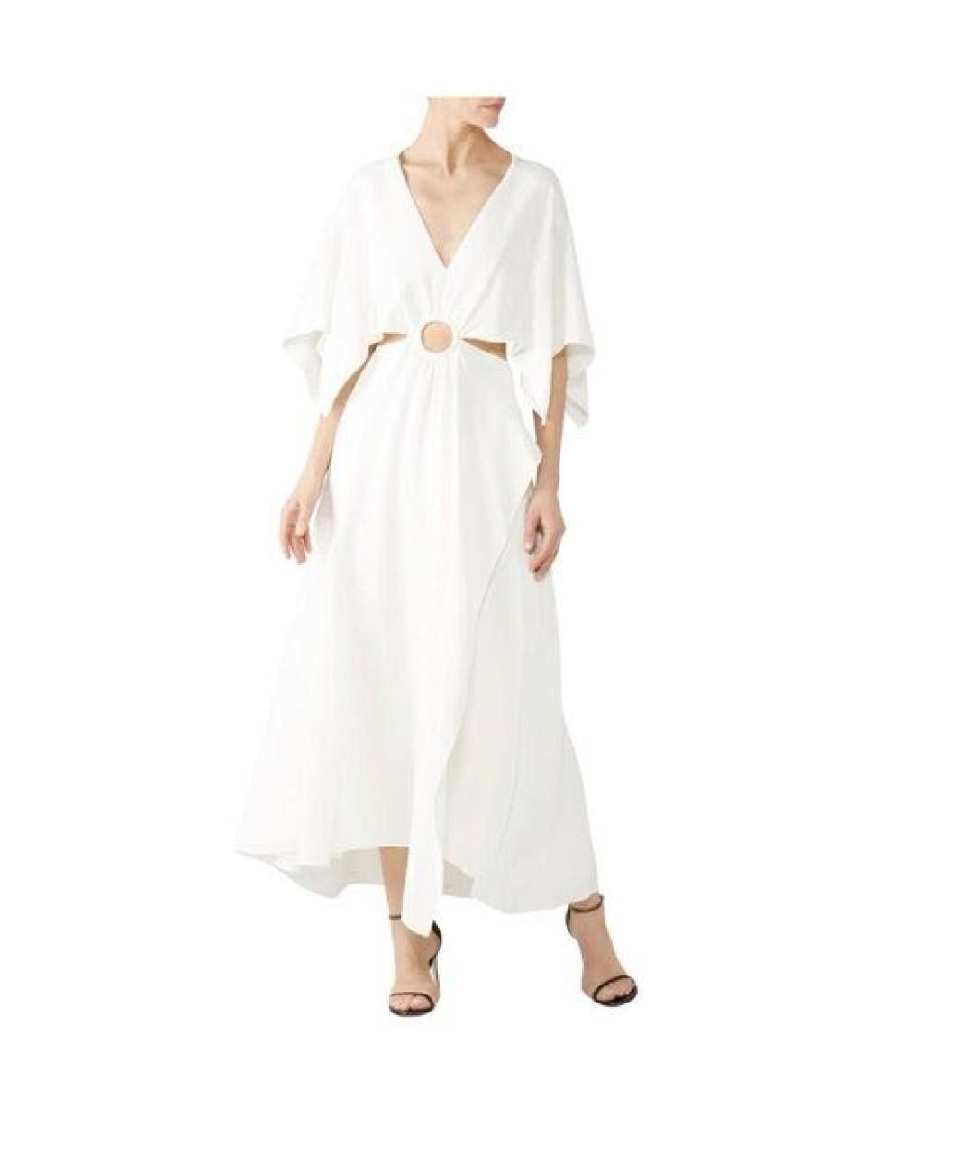 3.1 PHILLIP LIM Белое вискозное платье, фото 9