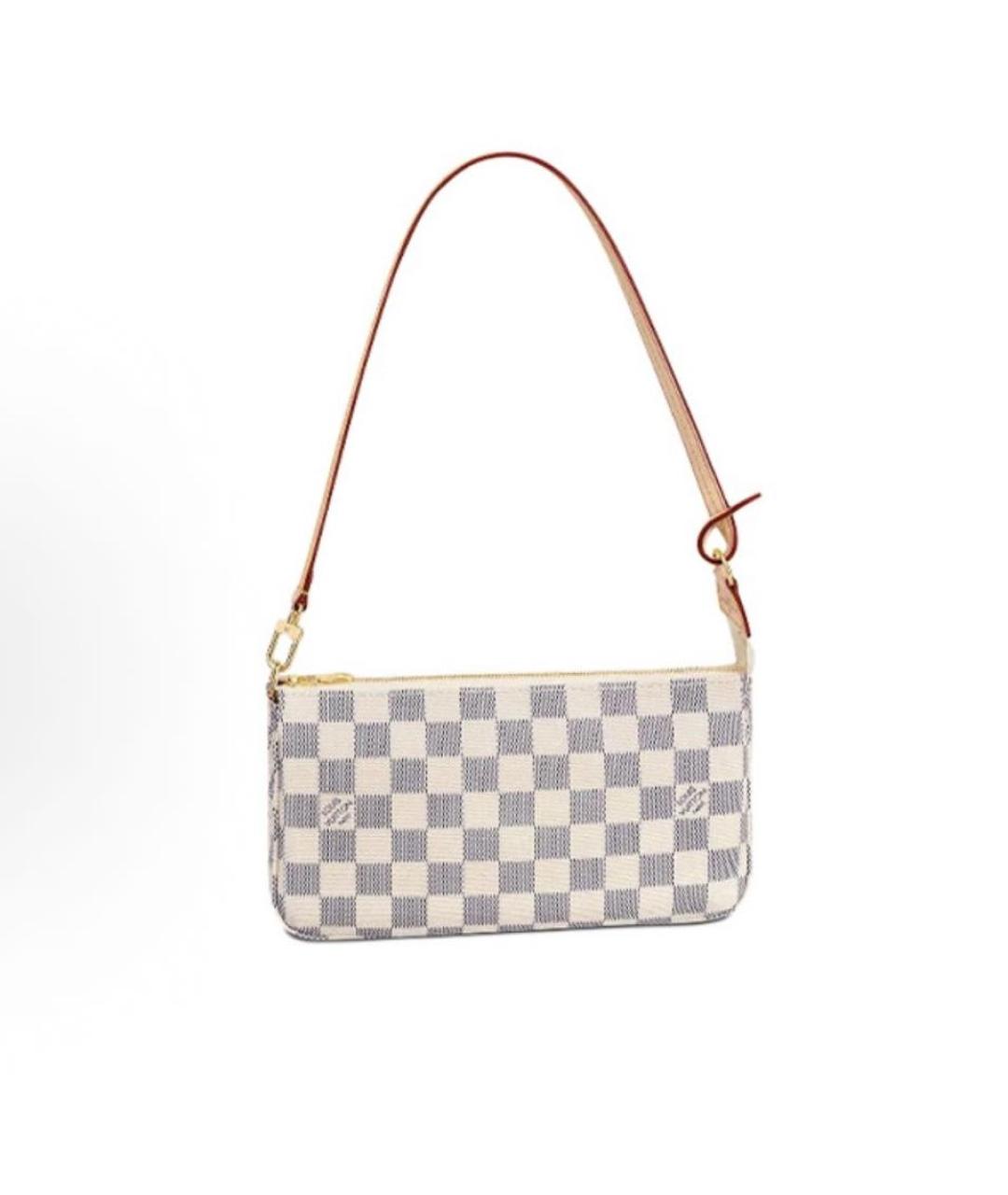 LOUIS VUITTON Белая сумка через плечо, фото 4