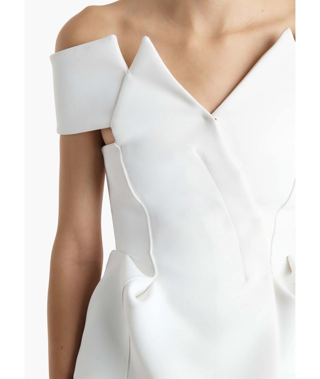 KHAITE Белая полиэстеровая блузы, фото 5