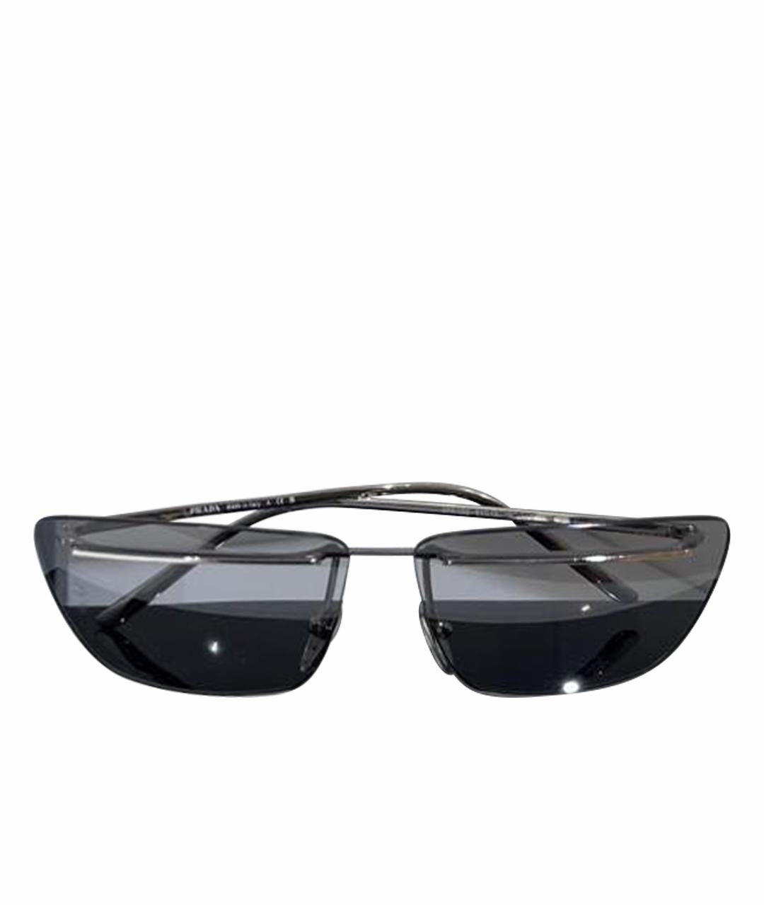 PRADA Серебряные солнцезащитные очки, фото 1