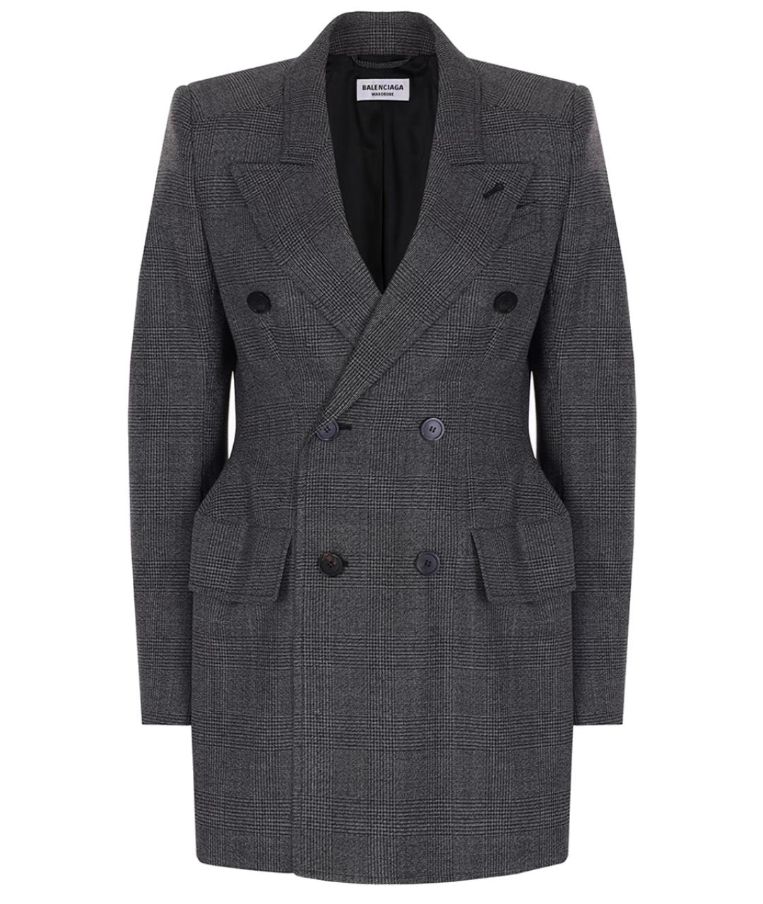 BALENCIAGA Черный шерстяной жакет/пиджак, фото 1