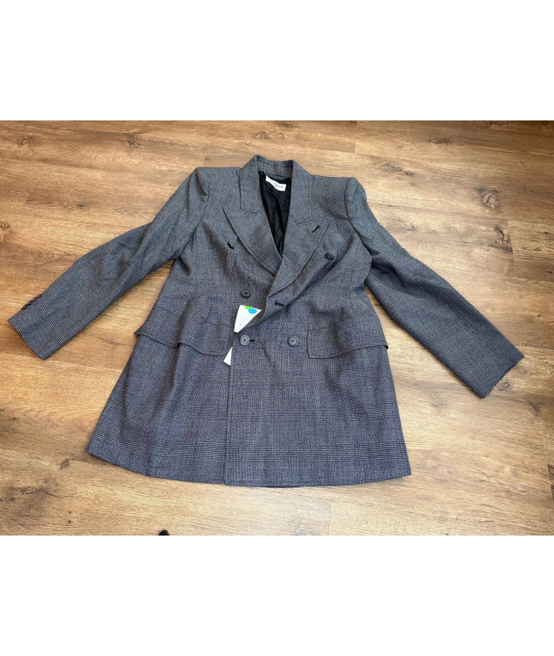 BALENCIAGA Черный шерстяной жакет/пиджак, фото 5