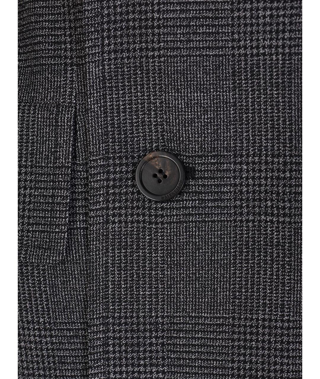 BALENCIAGA Черный шерстяной жакет/пиджак, фото 3