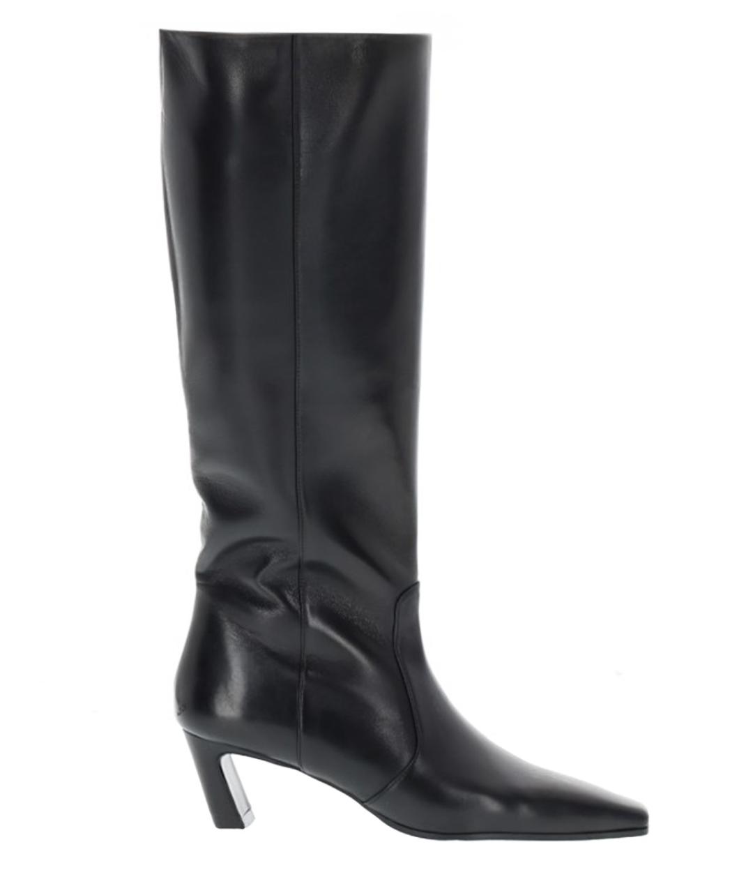 STUART WEITZMAN Черные кожаные ботинки, фото 1