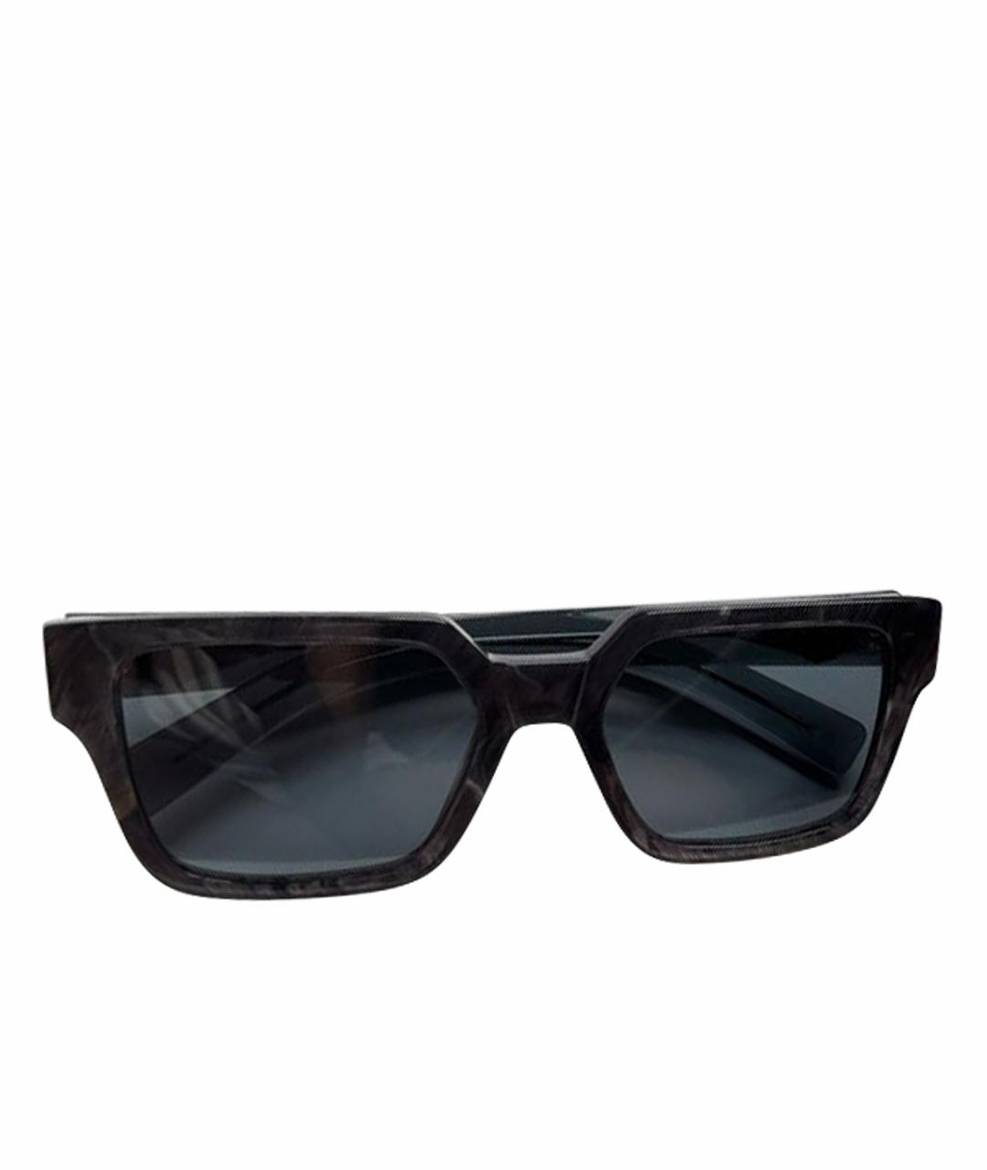 PRADA Темно-синие пластиковые солнцезащитные очки, фото 1