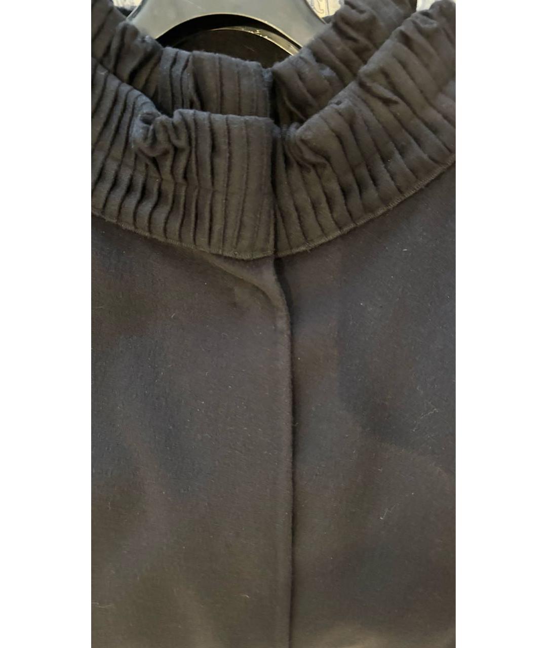 ERMANNO SCERVINO Черное шерстяное пальто, фото 5