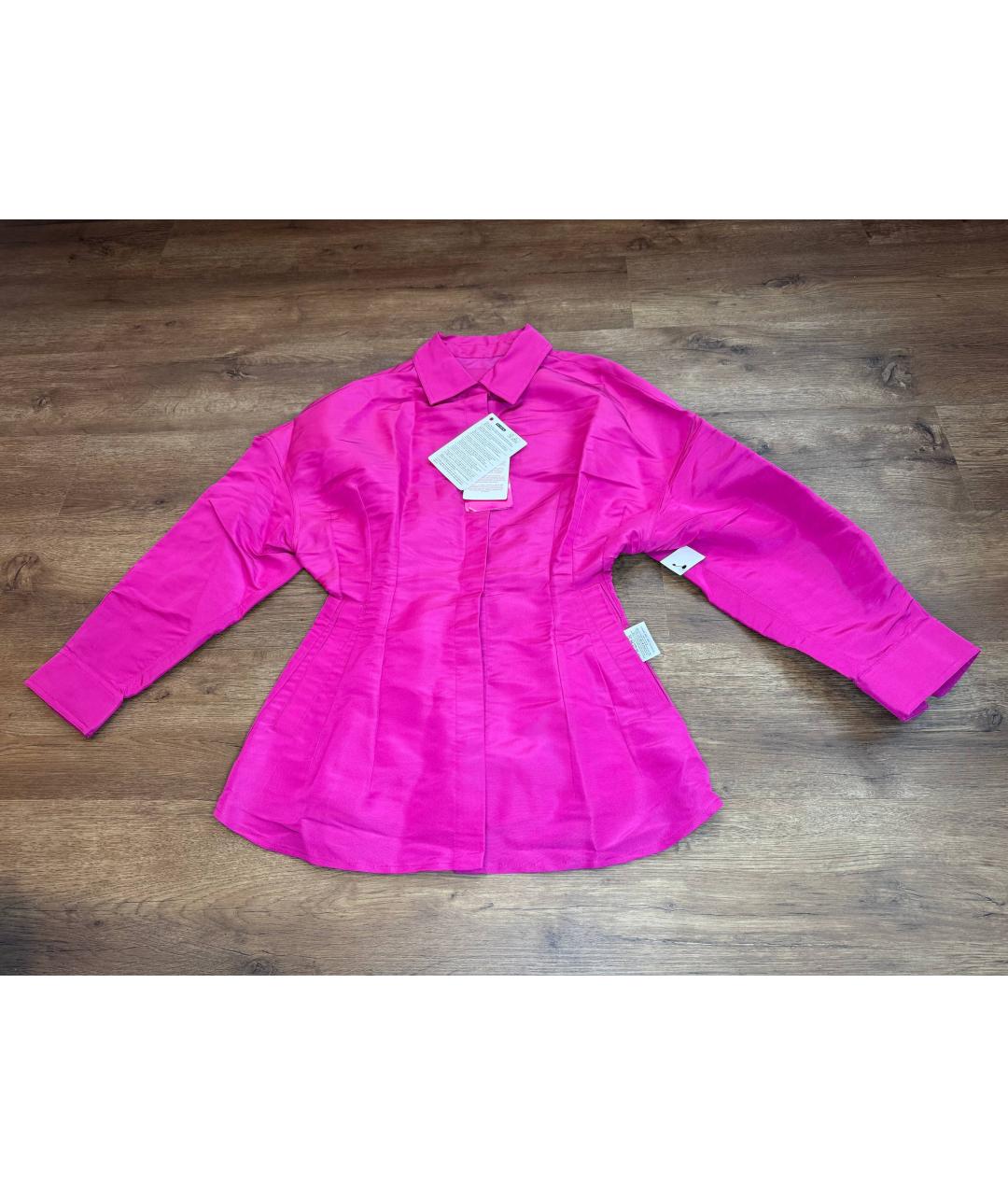 VALENTINO Розовое шелковое повседневное платье, фото 2