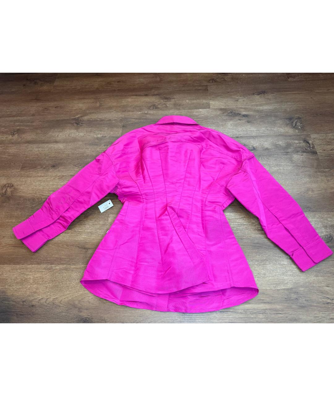 VALENTINO Розовое шелковое повседневное платье, фото 3