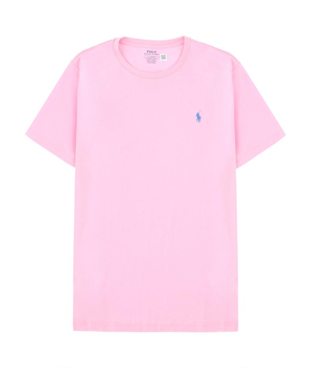 POLO RALPH LAUREN Розовая хлопковая футболка, фото 1