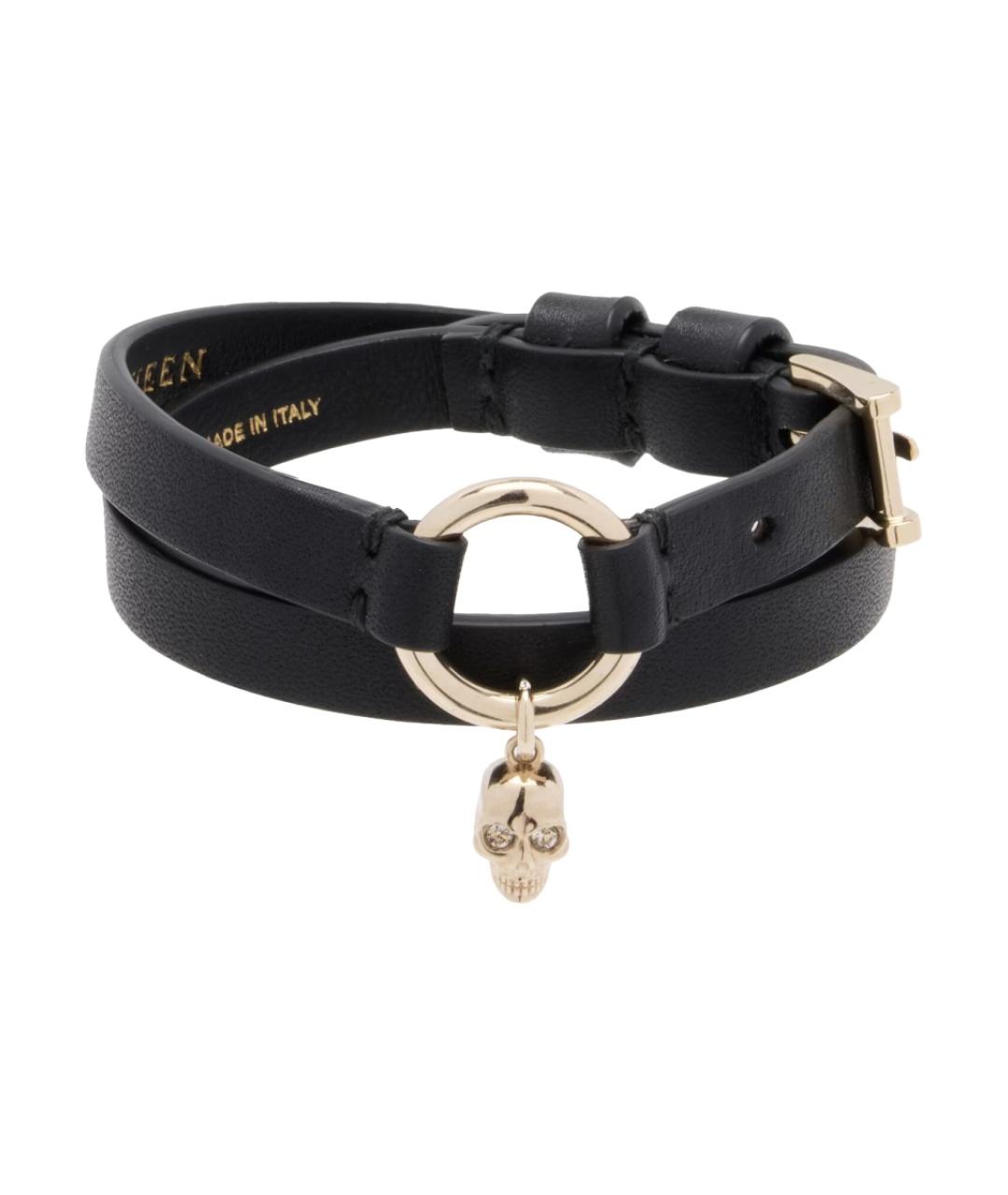 ALEXANDER MCQUEEN Черный браслет, фото 1