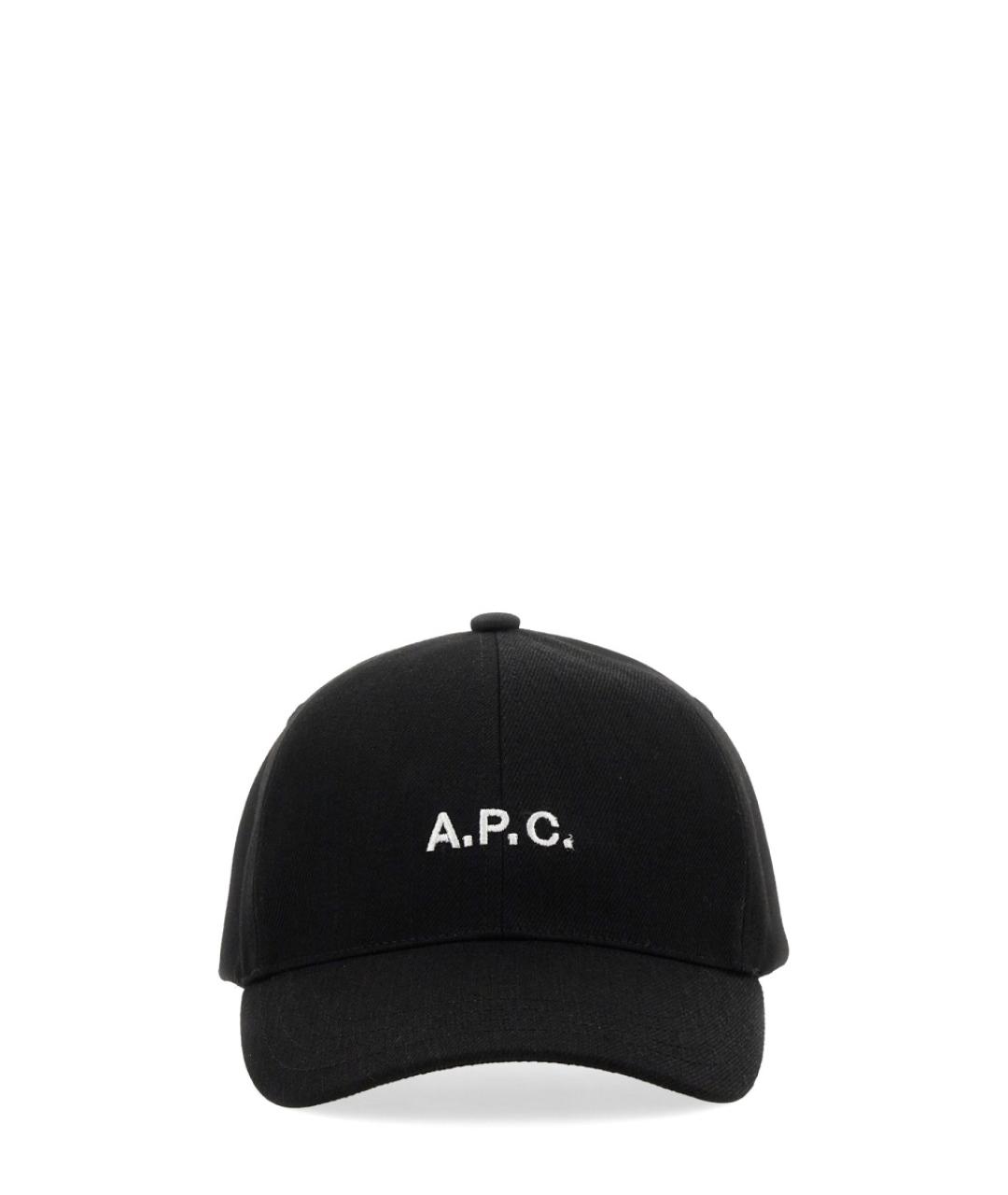 A.P.C. Черная хлопковая кепка/бейсболка, фото 1