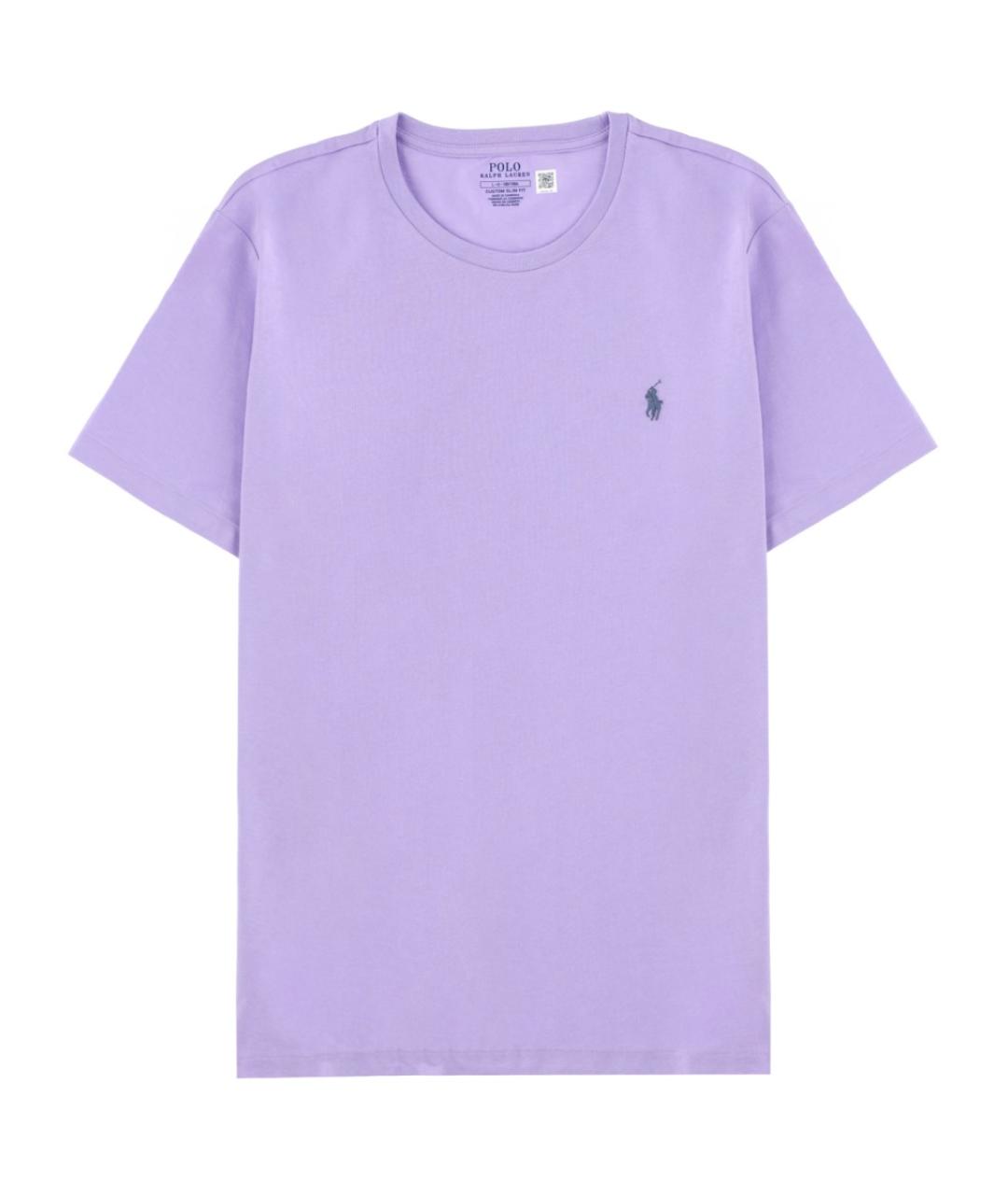POLO RALPH LAUREN Фиолетовая хлопковая футболка, фото 1