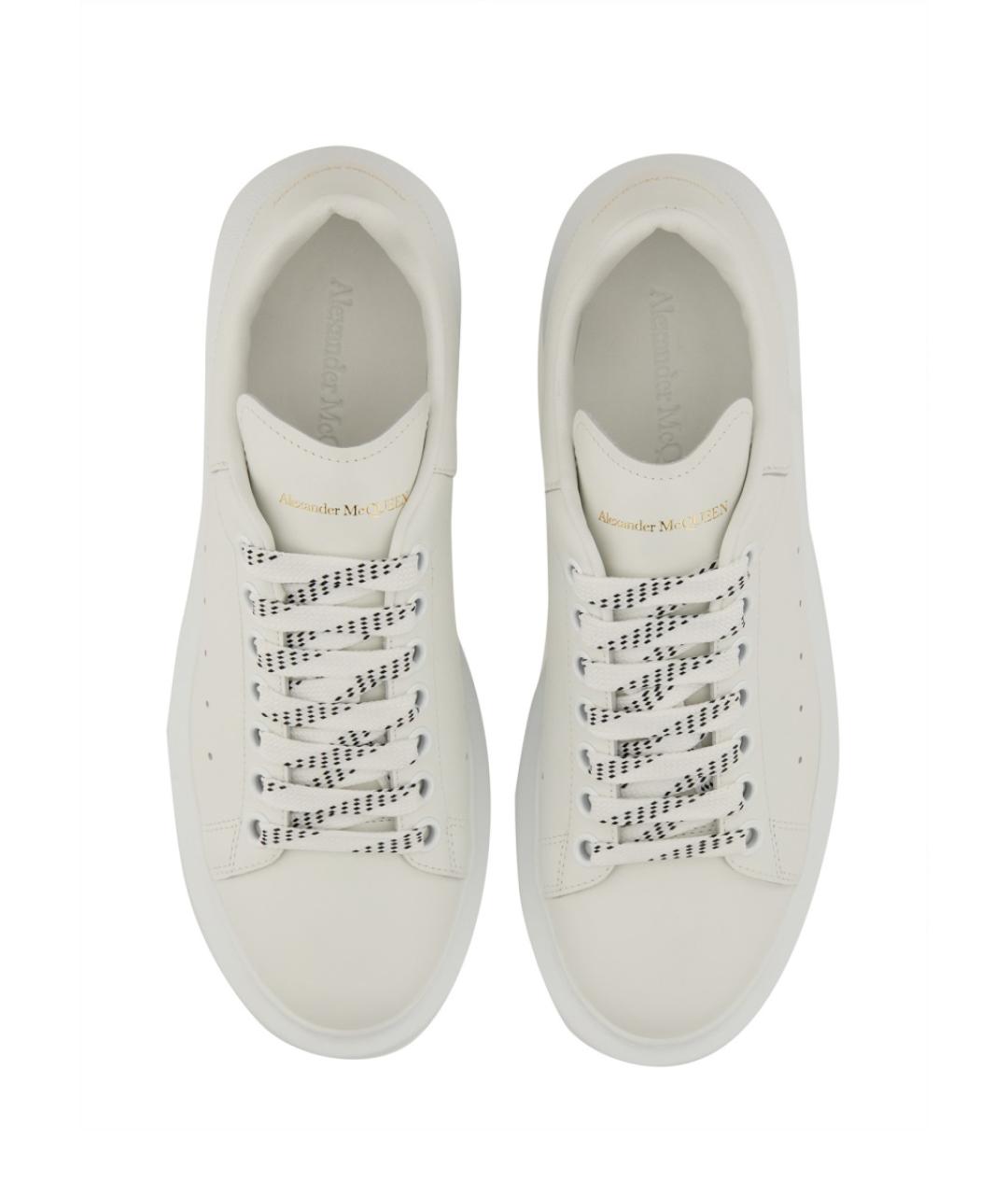 ALEXANDER MCQUEEN Белые кожаные кроссовки, фото 2