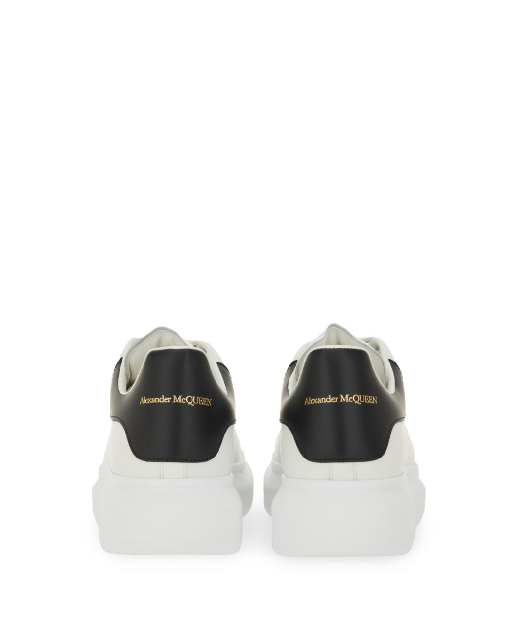 ALEXANDER MCQUEEN Белые кожаные низкие кроссовки / кеды, фото 4