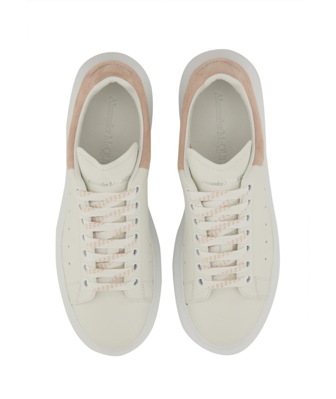 ALEXANDER MCQUEEN Белые кожаные кроссовки, фото 2