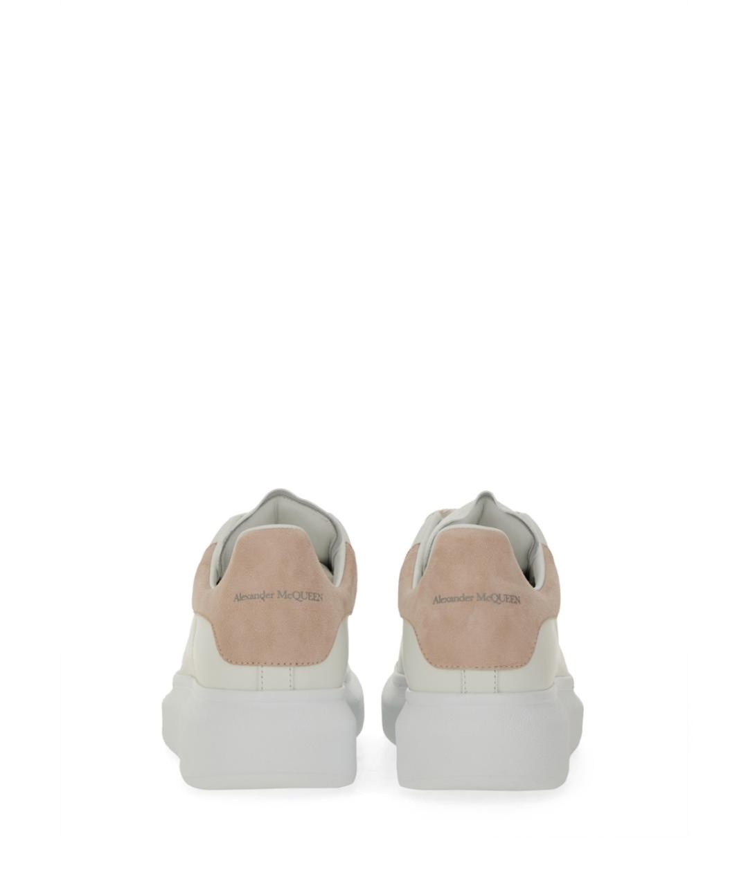ALEXANDER MCQUEEN Белые кожаные кроссовки, фото 4