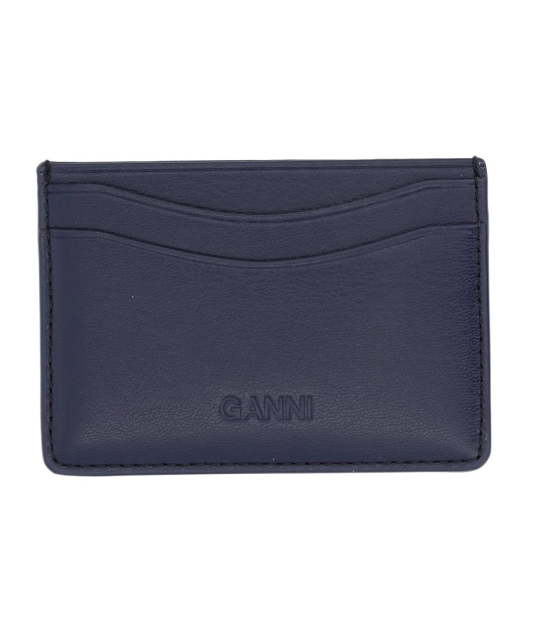GANNI Черный кожаный кардхолдер, фото 2
