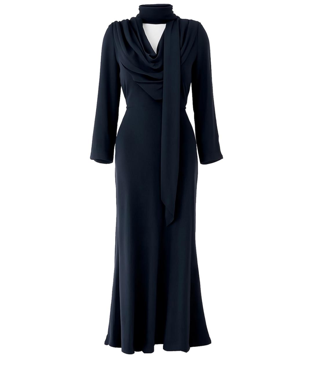 ROTATE Синее полиэстеровое платье, фото 1