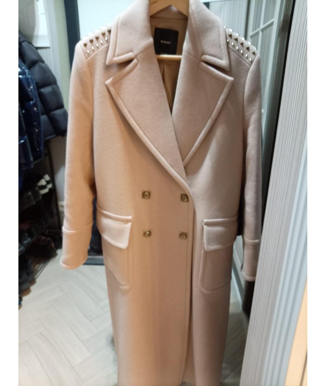 PINKO Бежевое пальто, фото 5