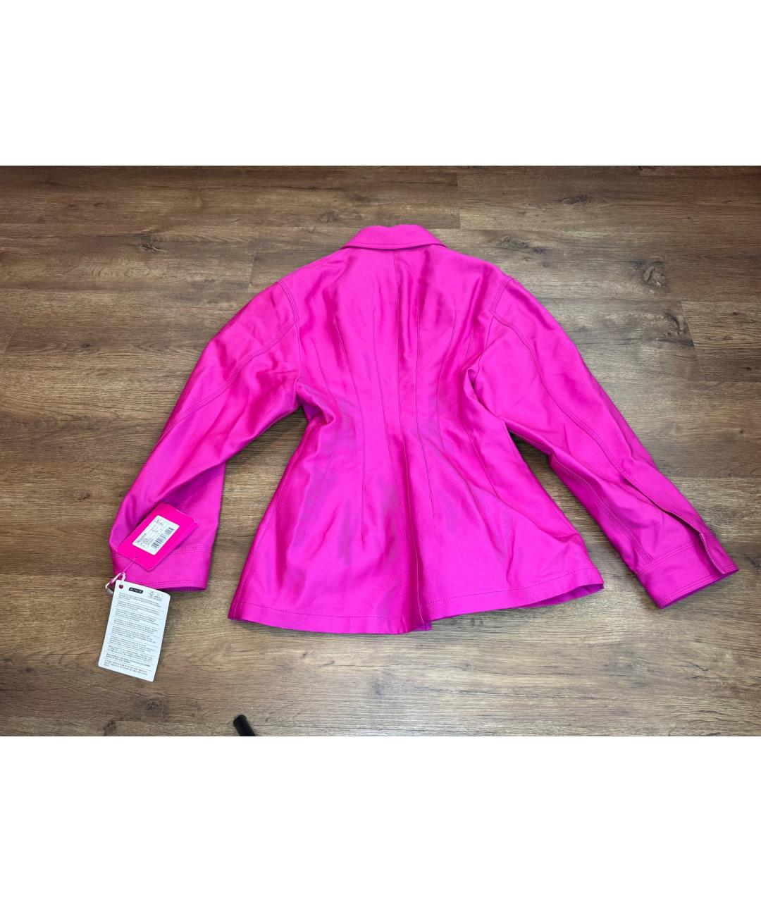 VALENTINO Розовая хлопковая куртка, фото 5