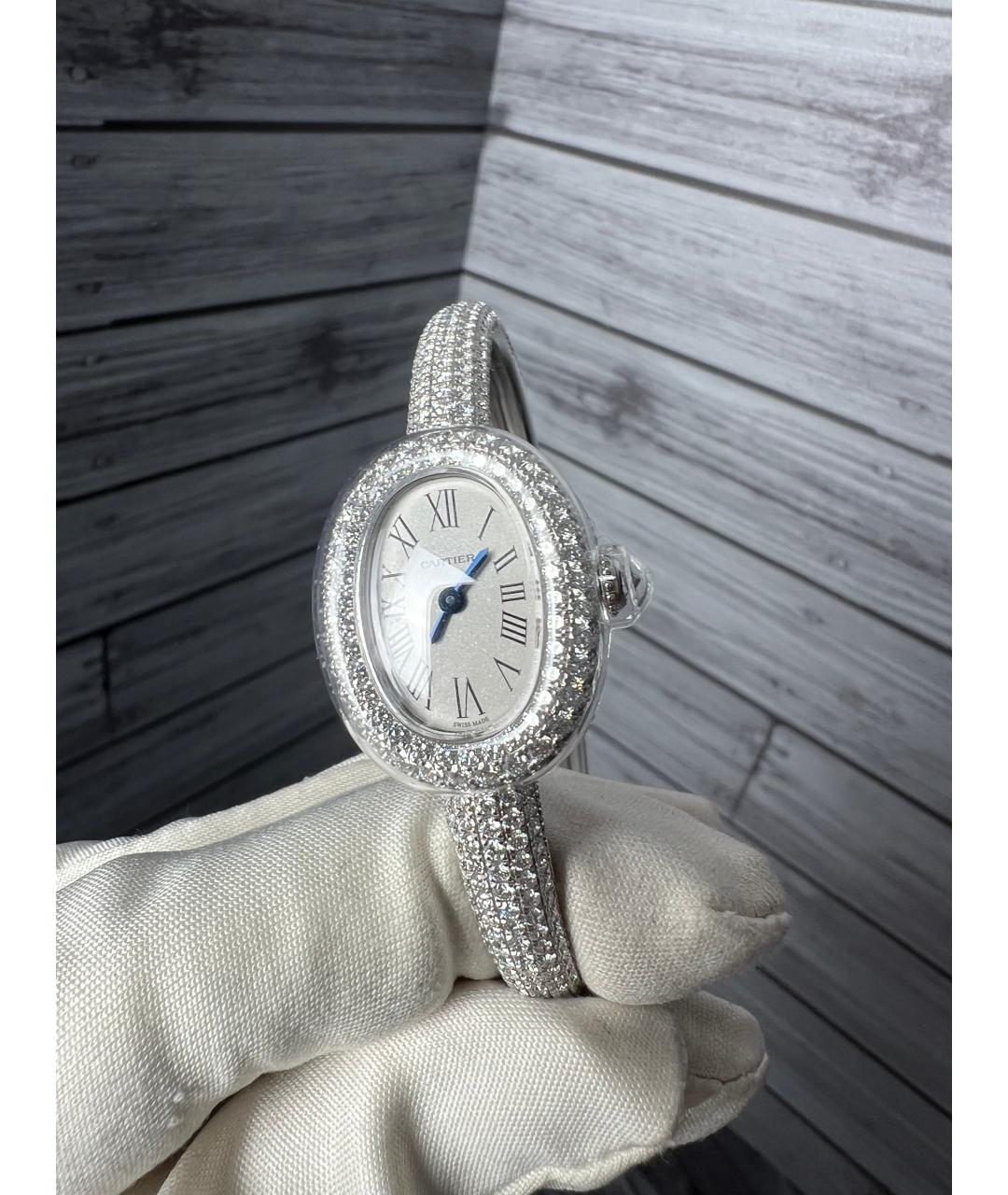 CARTIER Белые часы из белого золота, фото 4