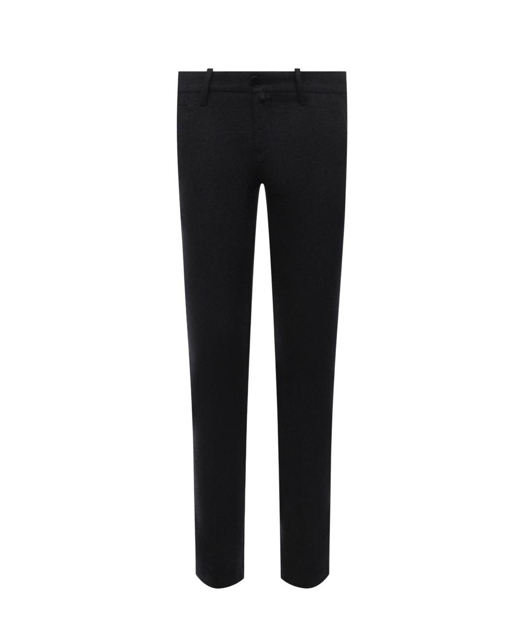 JACOB COHEN Черные шерстяные повседневные брюки, фото 1