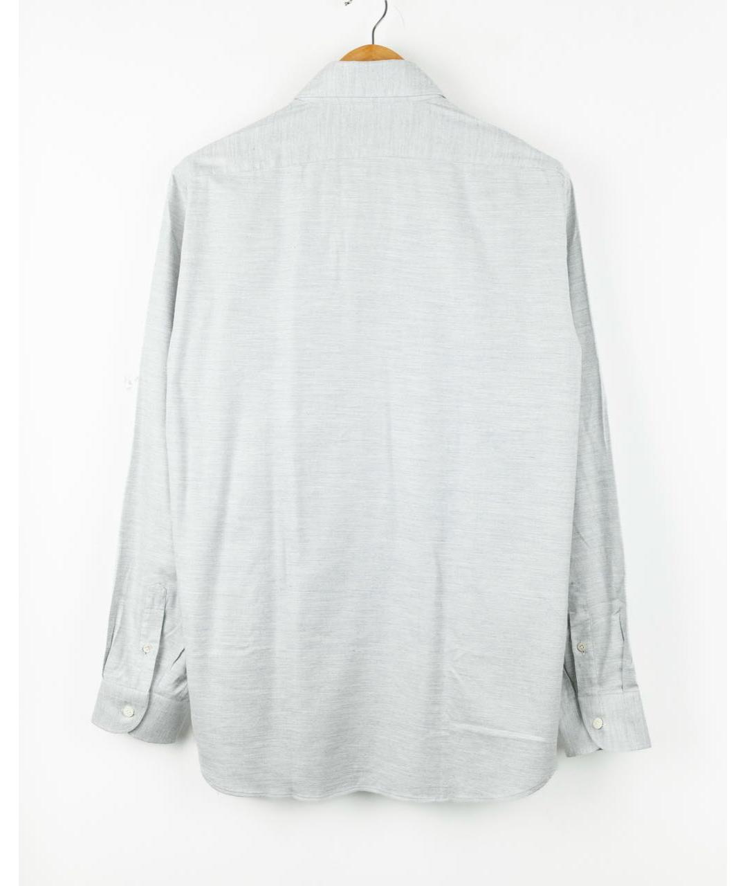 ELEVENTY Серая хлопко-лиоцелловая кэжуал рубашка, фото 2