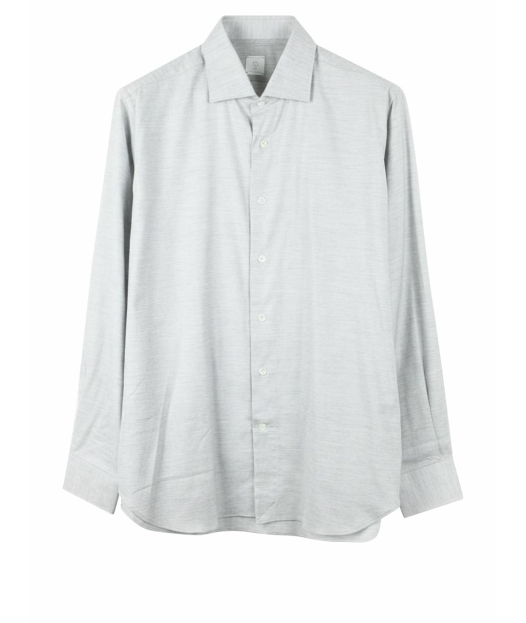 ELEVENTY Серая хлопко-лиоцелловая кэжуал рубашка, фото 1