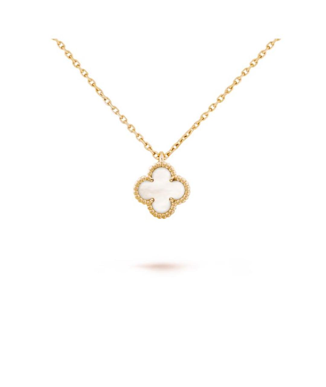 VAN CLEEF & ARPELS Белая подвеска из желтого золота, фото 3
